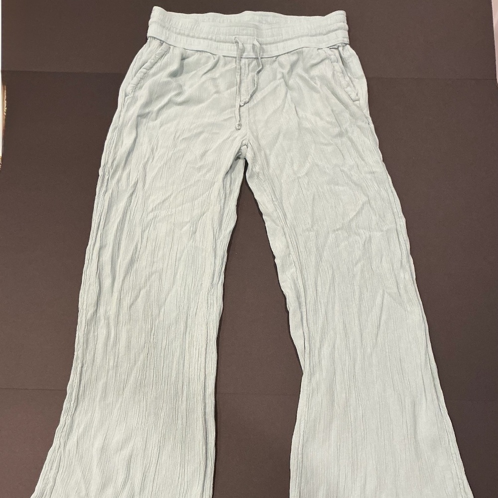 prAna Women’s Wide Leg Lounge Pants Light Sage Green Size M